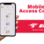 Image of a hand holding a phone open to the ProdataKey access control app open (on the left of the image). On the right side of the image is text in red reading mobile first access control, and below that is the EPS Security logo and website.